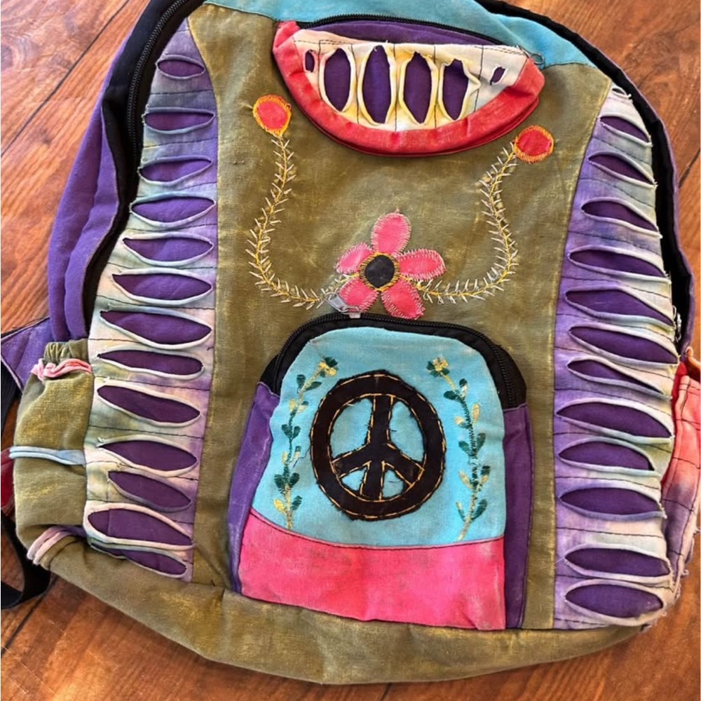 Rising‎ International Multicolor Boho Backpack